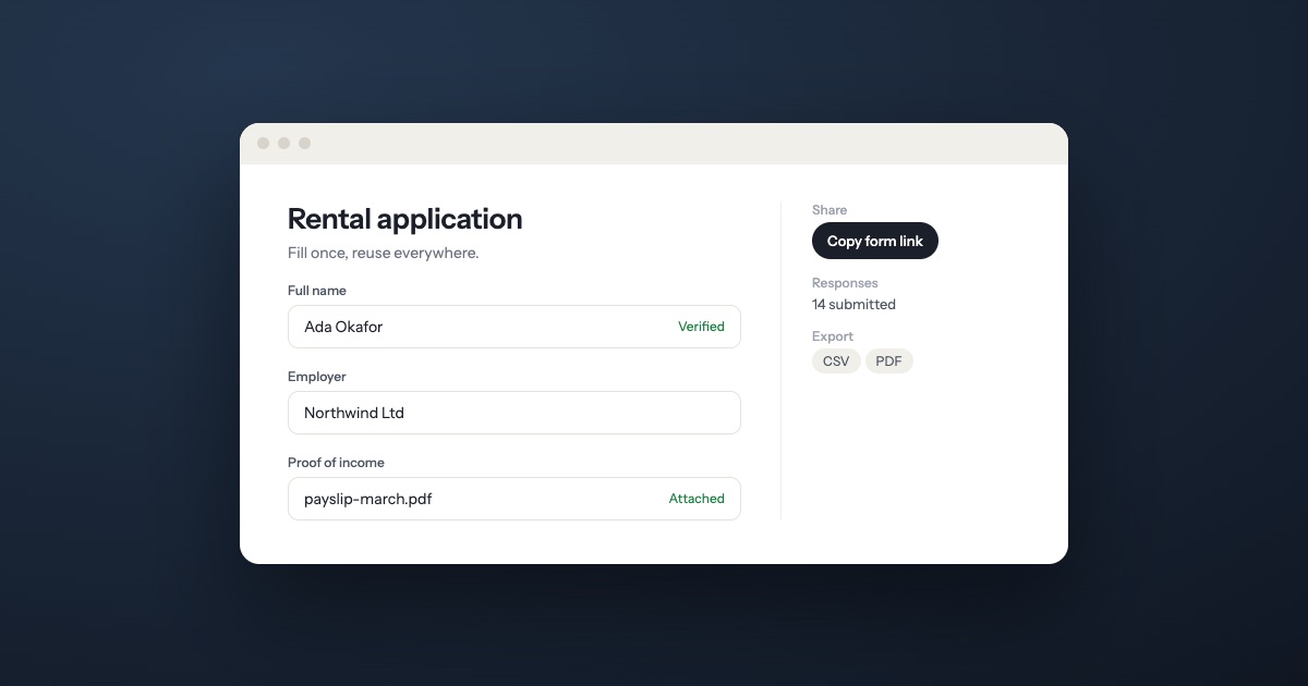 Illustration of a GoPath form with a shareable link